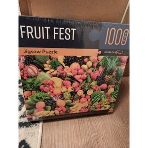 Fruit Fest 1000 Piece Jigsaw Puzzle 39.5" X 19.25" Factory Sealed GO! Games